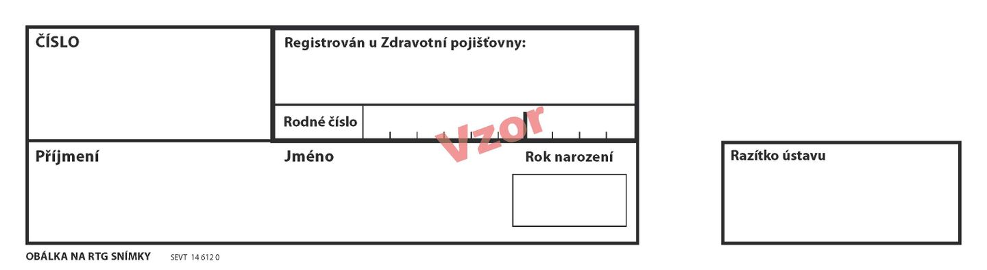 Obálka na RTG snímky / hnědá