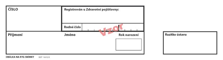 Obálka na RTG snímky / hnědá