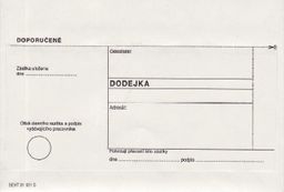 Obrázek produktu: Obálka s dodejkou /bílá/ samopropis, samolepící