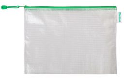 Obrázek produktu: Obálka se zipem A4, PVC síťovina - zelená