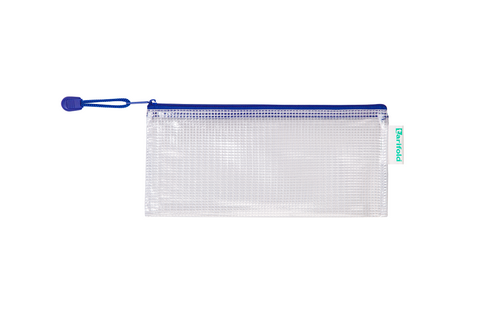 Obrázek produktu: Obálka se zipem DL, PVC síťovina - modrá