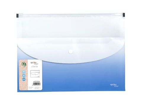 Obrázek produktu: Obálka se zipem Spoko ReLeaf A4 + kapsa s drukem PP Gradient - modrá