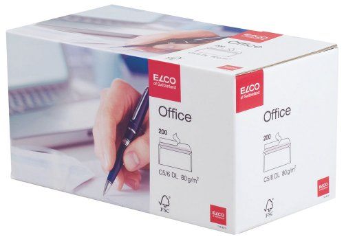 Obálky Elco - C6/5, samolepicí, s krycí páskou, 200 ks