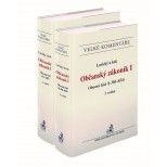 Obrázek produktu: Občanský zákoník I. Obecná část (§ 1-654). Komentář (2 svazky, 2.vydání)
