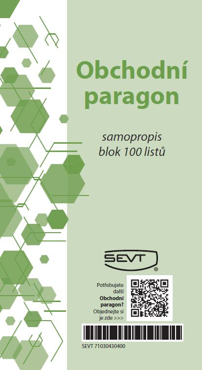 Obchodní paragon samopropis