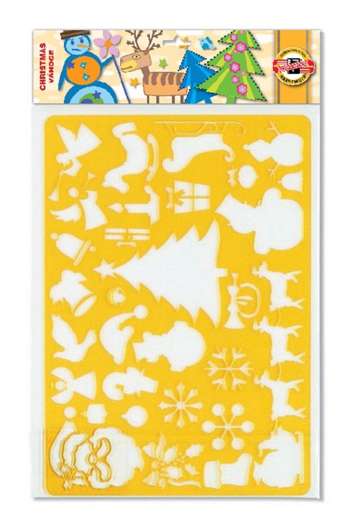 Obkreslovací šablona - Vánoce