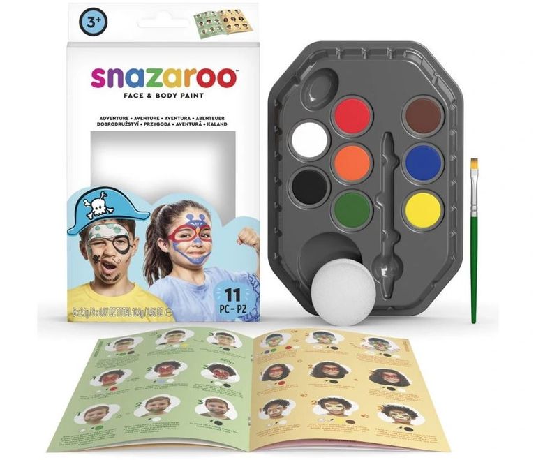 Snazaroo - Sada 8 barev na obličej, Dobrodružství