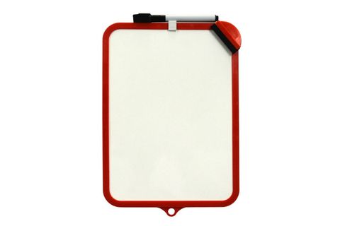Obrázek produktu: Oboustranně stíratelná tabulka CONCORDE 19 × 29 cm - červená