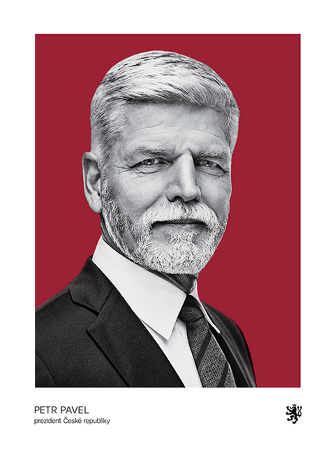 Obrázek produktu: Obraz /portrét/ prezidenta Petra Pavla - Českomotorková