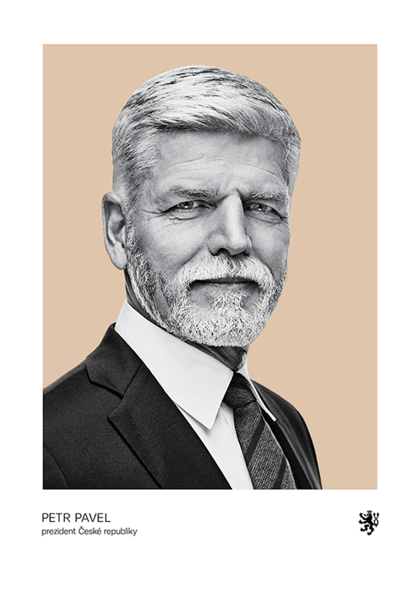 Obraz /portrét/ prezidenta Petra Pavla - Hřibově pravá