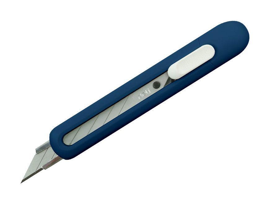 Odlamovacé nůž DELI LINFINI EM520 135 mm - modrý