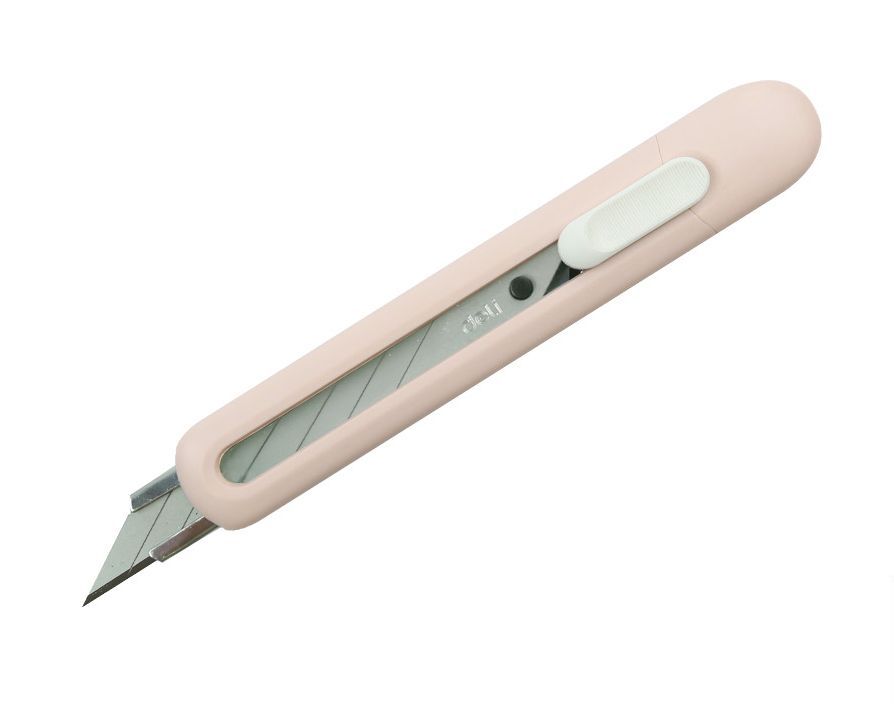 Odlamovacé nůž DELI LINFINI EM520 135 mm - růžový