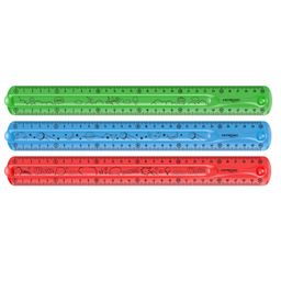 Obrázek produktu: Ohebné pravítko KEYROAD Flexi, 30 cm - mix barev