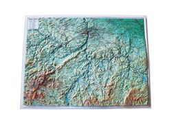 Obrázek produktu: Okolí Prahy - reliéfní nástěnná mapa - 1:120 000