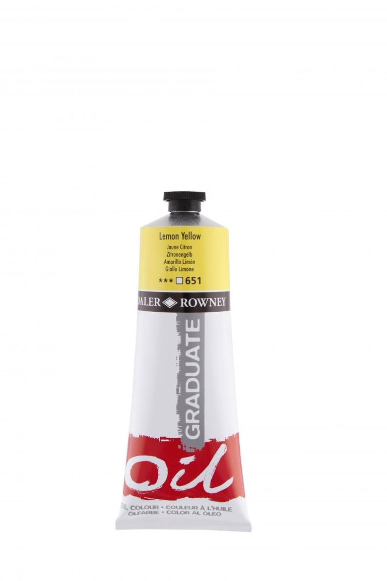 Olejová barva Daler-Rowney, 200 ml - citrónová