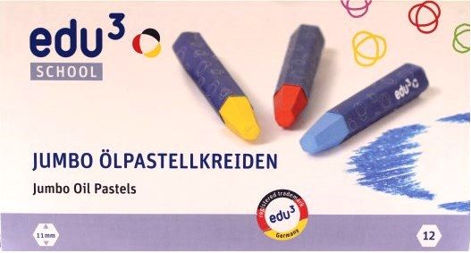 Olejové voskovky EDU JUMBO - 12 ks
