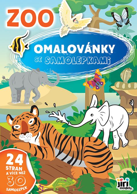 Obrázek produktu: Omalovánky A4 se samolepkami ZOO