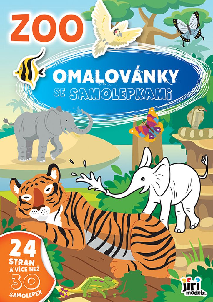 Omalovánka A4 se samolepkami ZOO