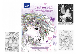 Obrázek produktu: Omalovánky antistresové Jednorožci 21 x 29 cm