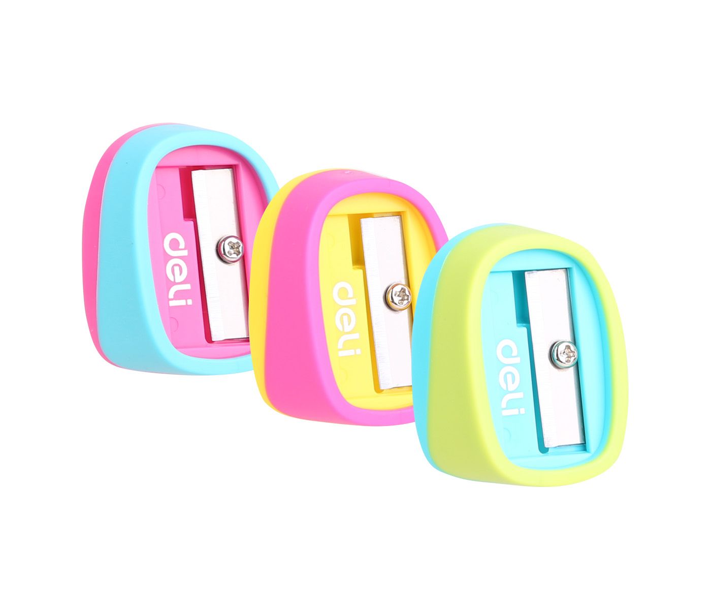 Ořezávátko DELI U-TOUCH jednoduché plastové - mix barev