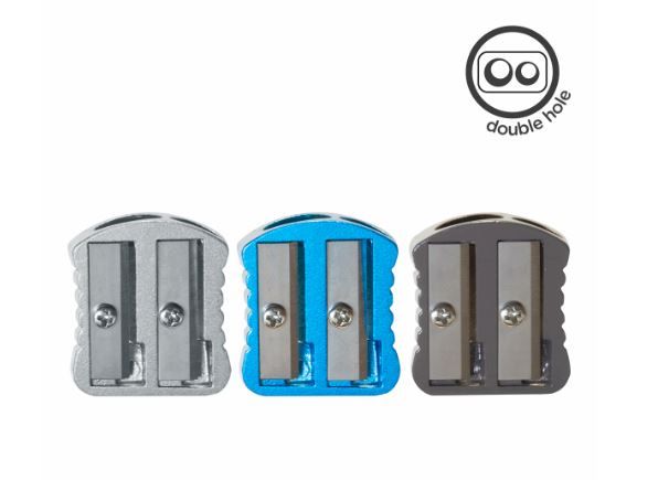 Ořezávátko Spoko Solid Duo dvojité, kovové - mix barev