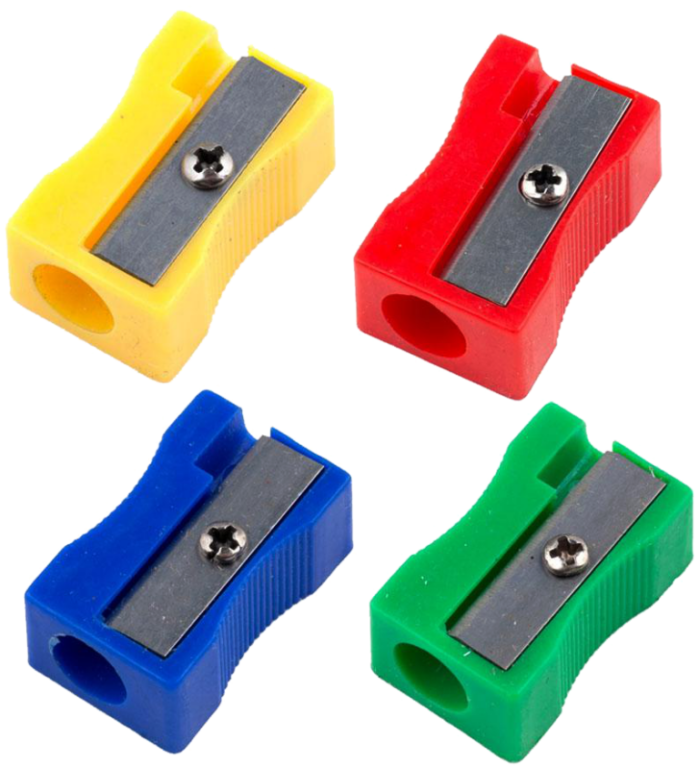 Ořezávátko Tempus plastové hranaté na 1 tužku - mix barev