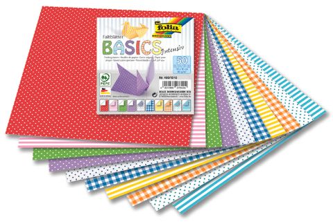 Obrázek produktu: Origami papír Basic intensiv, 80 g/m2 - 10 × 10 cm