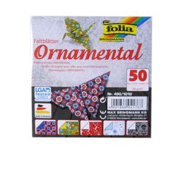 Obrázek produktu: Origami papír Ornamental 80 g/m2 - 15 × 15 cm, 50 archů
