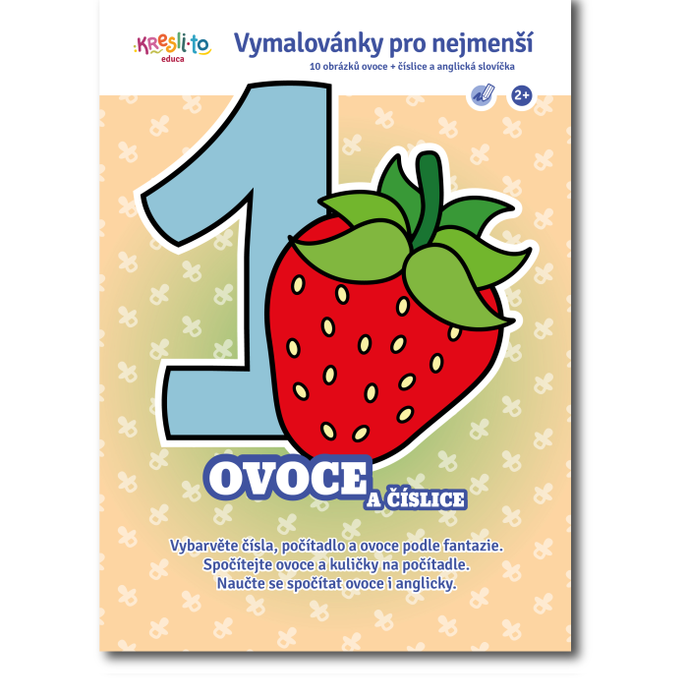 Ovoce a číslice - omalovánky