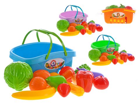 Obrázek produktu: Ovoce a zelenina v košíku, mix barev