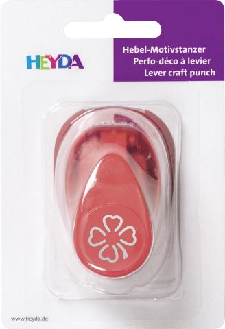 Levně Ozdobná děrovačka na papír Heyda, 17 mm - Čtyřlístek