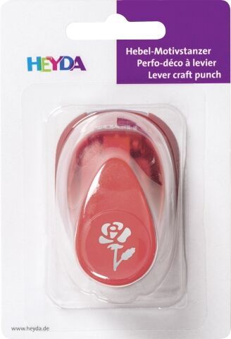 HEYDA ozdobná děrovačka 3D velikost S - růže 1,7 cm DAVER, spol. s r.o.