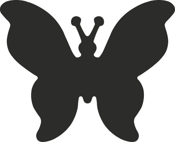 Ozdobná děrovačka na papír Heyda, 25 mm - Motýl