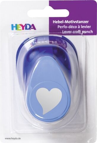 Obrázek produktu: Ozdobná děrovačka na papír Heyda, 25 mm - Srdce
