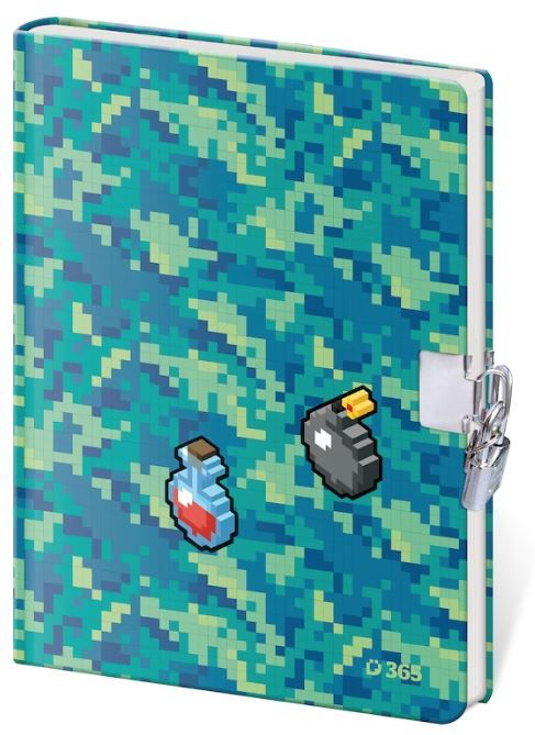 Památník se zámkem A5 čistý - Pixel Quest