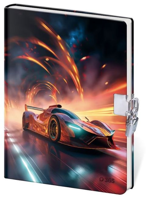 Obrázek produktu: Památník se zámkem A5 čistý - Sports Car