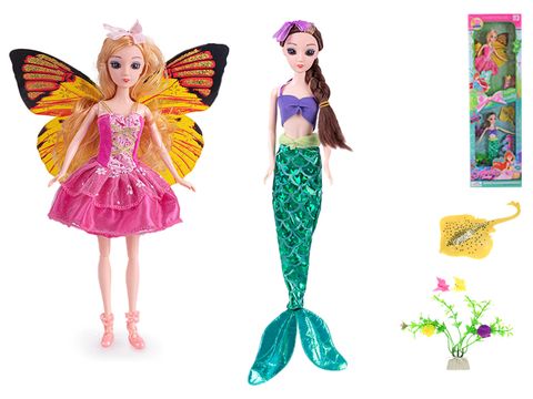 Obrázek produktu: Panenka 29 cm víla a mořská panna s doplňky