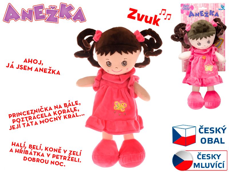 Panenka Anežka, 36 cm brunetka