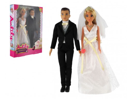 Panenka Anlily nevěsta a ženich, 30 cm