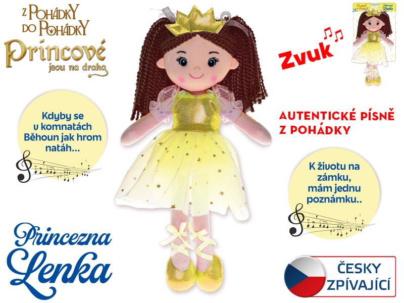 Panenka Princezna Lenka 35 cm