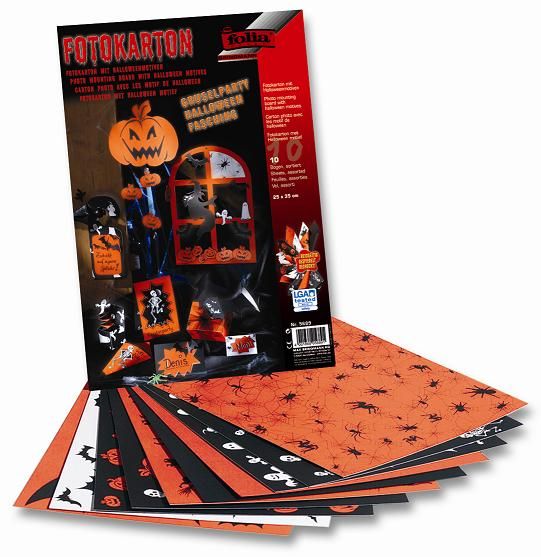 Papír - Halloween - 300 g/m2 - 10 listů (50 × 70 cm)