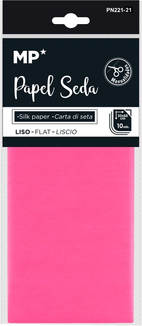 Papír hedvábný 50 × 66 cm - 10 ks růžový