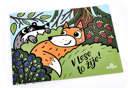 Obrázek produktu: Papírová omalovánka - V lese to žije!