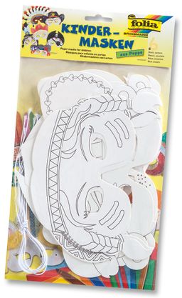 Obrázek produktu: Papírové masky pro následnou dekoraci v 6ti motivech