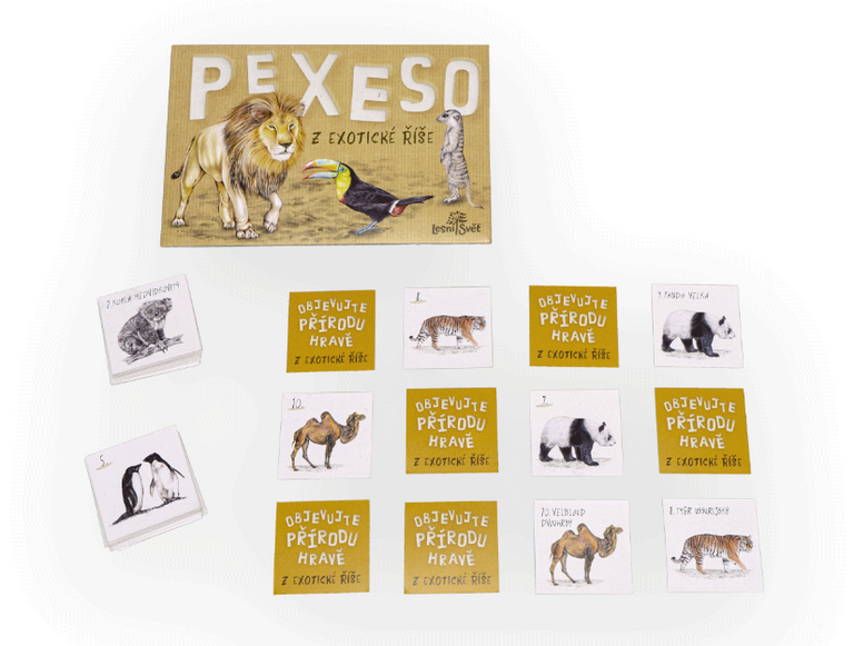 Papírové pexeso - Z exotické říše