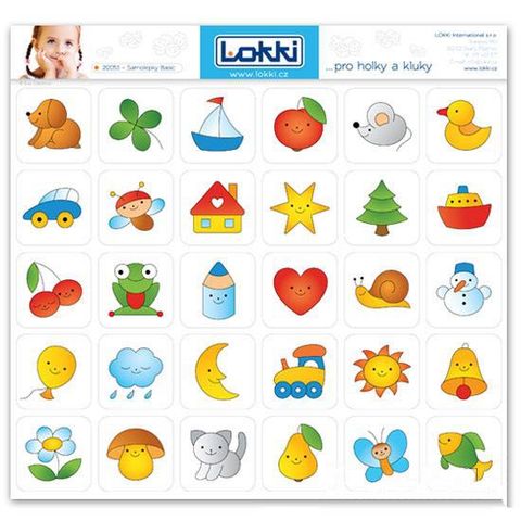 Obrázek produktu: Papírové rozlišující samolepky pro mateřské školky - Basic