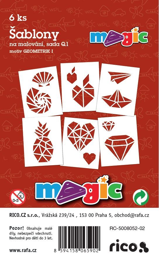 Papírové šablony - Geometrik I.