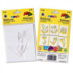 Obrázek produktu: Papírové šablony - Květiny - 6 ks