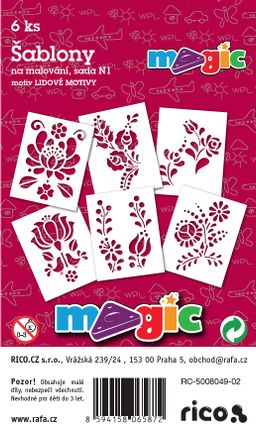 Obrázek produktu: Papírové šablony - Lidové motivy