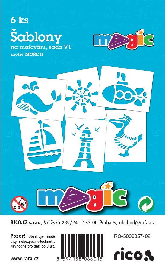 Papírové šablony - Moře II.